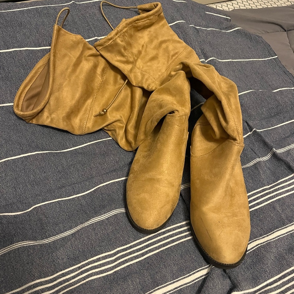 SO Women's Over the Knee Boots - Tan